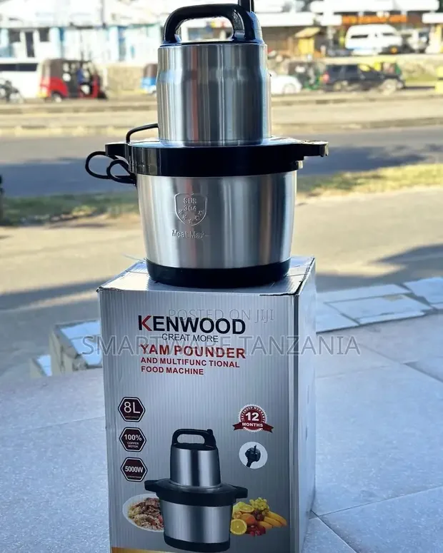 8L Stainless Steel Food Chopper - Powerful Meat Grinder