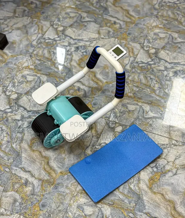 Ab Roller With Timer Display And Knee Mat - Buy in Dar es Salaam, Tanzania | Smartware