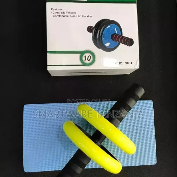 Abdominal Trainer Wheel Roller With Knee Mat - Buy in Dar es Salaam, Tanzania | Smartware