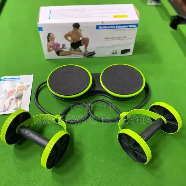 Abdominal Wheel Roller with Resistance Bands - Buy in Dar es Salaam, Tanzania | Smartware
