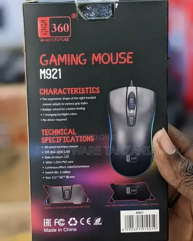 Adjustable Ergonomic Optical, USB Wired Mice For PC, Computer