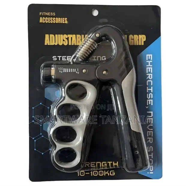 Adjustable Hand Gripper 10-100kg Steel Spring - Buy in Dar es Salaam, Tanzania | Smartware