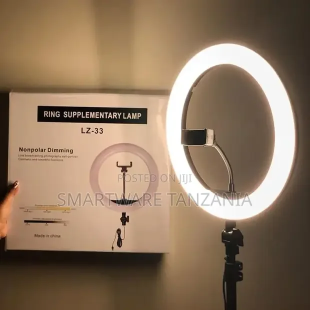 Adjustable Ring Light With Tripod Stand And Phone Holder - Buy in Dar es Salaam, Tanzania | Smartware
