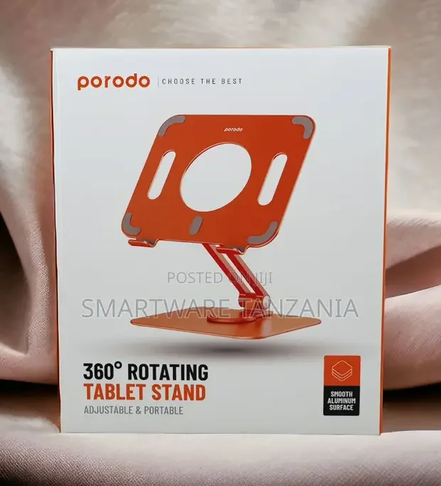 Adjustable Tablet Stand 360° Rotating Aluminum Holder - Buy in Dar es Salaam, Tanzania | Smartware