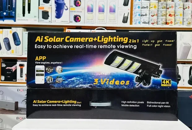 AI Solar Camera Light 2 in 1 Wifi Security With Night Vision - Buy in Dar es Salaam, Tanzania | Smartware
