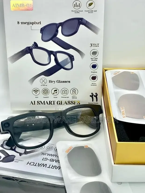 Aimb-G1 8mp Ai Smart Glasses Complete Kit - Buy in Dar es Salaam, Tanzania | Smartware