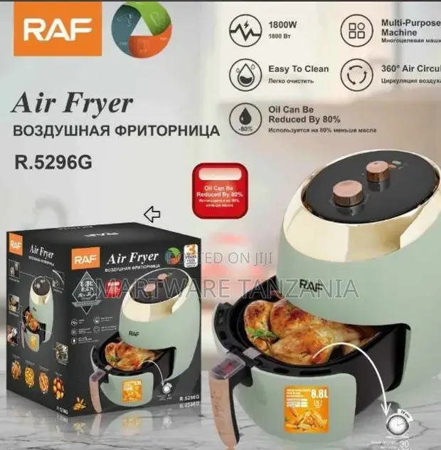 Air Fryer No Oil Home Intelligent 8L Capacity Deep Fryer - Buy in Dar es Salaam, Tanzania | Smartware