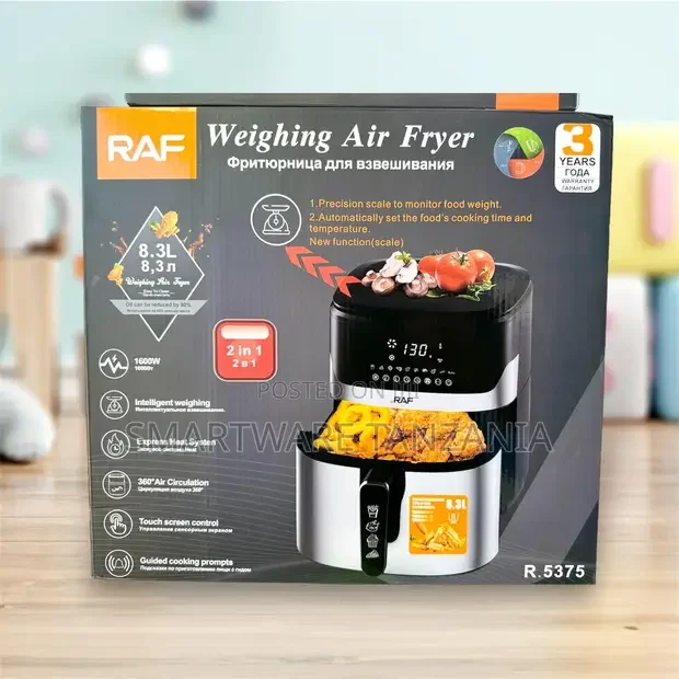 Air Fryer With Digital Display, 8.3 Liter Capacity