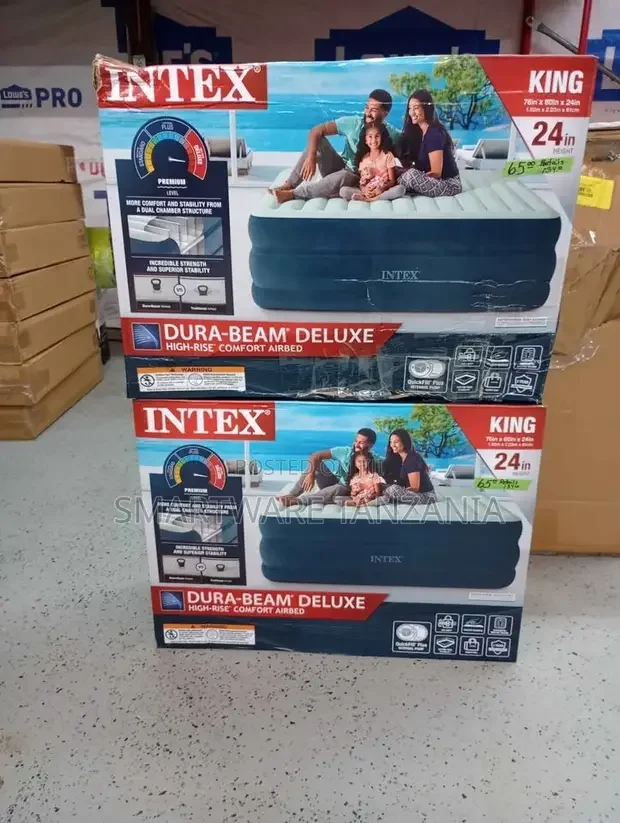 Air Mattress 2 Persons Inflatable Air Bed Camping Bed Black