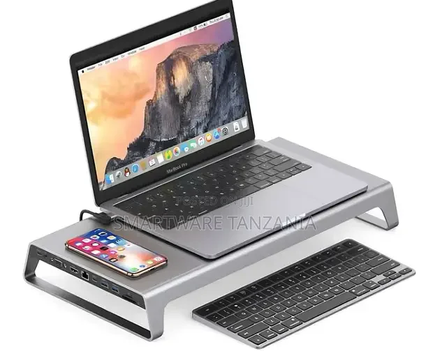 Aluminum Alloy Monitor Stand, Laptop Computer Desk Organizer - Buy in Dar es Salaam, Tanzania | Smartware