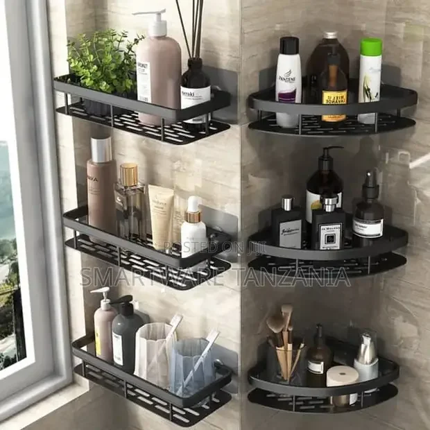 Aluminum Alloy Shampoo Rack Makeup Storage Organizer - Buy in Dar es Salaam, Tanzania | Smartware