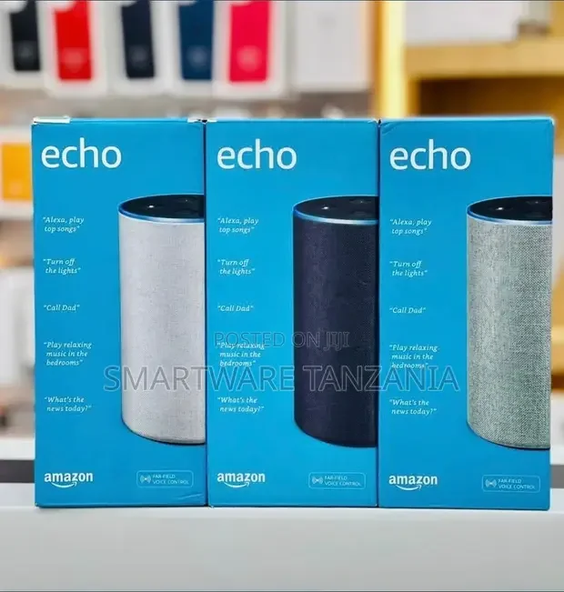 Amazon Echo Smart Assistant Bluetooth Speaker Charcoal - Buy in Dar es Salaam, Tanzania | Smartware