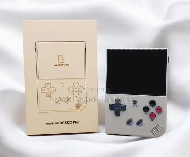 Anbernic RG35XX Plus Gaming Console White Pink Buttons - Buy in Dar es Salaam, Tanzania | Smartware
