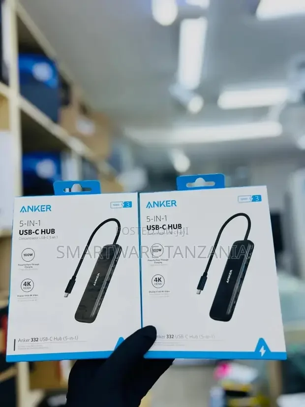 Anker 332 Usb-C Hub (5-in-1) Compact and Versatile Adapter Usb-C Port.