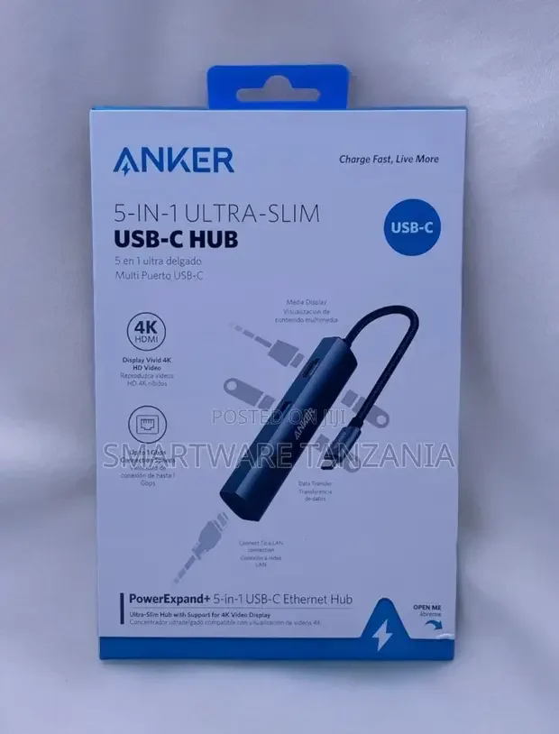 Anker PowerExpand 5-in-1 USB-C Ethernet Hub HDMI - Buy in Dar es Salaam, Tanzania | Smartware