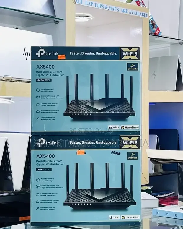 Archer Ax72 Ax5400 Dual-band Gigabit Wi-fi 6 Router