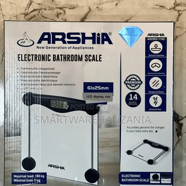 Arshia AS2203-1102 Bathroom Scale 180kg - Buy in Dar es Salaam, Tanzania | Smartware