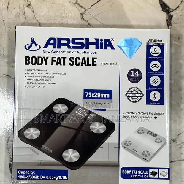 Arshia AS2303-1103 Body Fat Scale 180kg - Buy in Dar es Salaam, Tanzania | Smartware