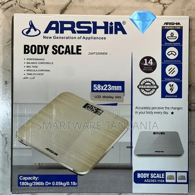Arshia AS2303-1104 Digital Body Scale 180kg - Buy in Dar es Salaam, Tanzania | Smartware