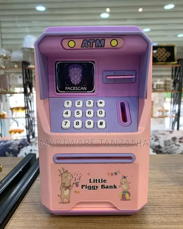 ATM Piggy Bank for Real Money for Kids Savings Safe Machine - Buy in Dar es Salaam, Tanzania | Smartware