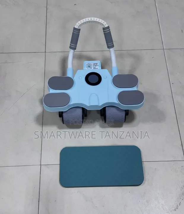 Automatic Rebound Ab Roller With Knee Pad Blue Edition - Buy in Dar es Salaam, Tanzania | Smartware