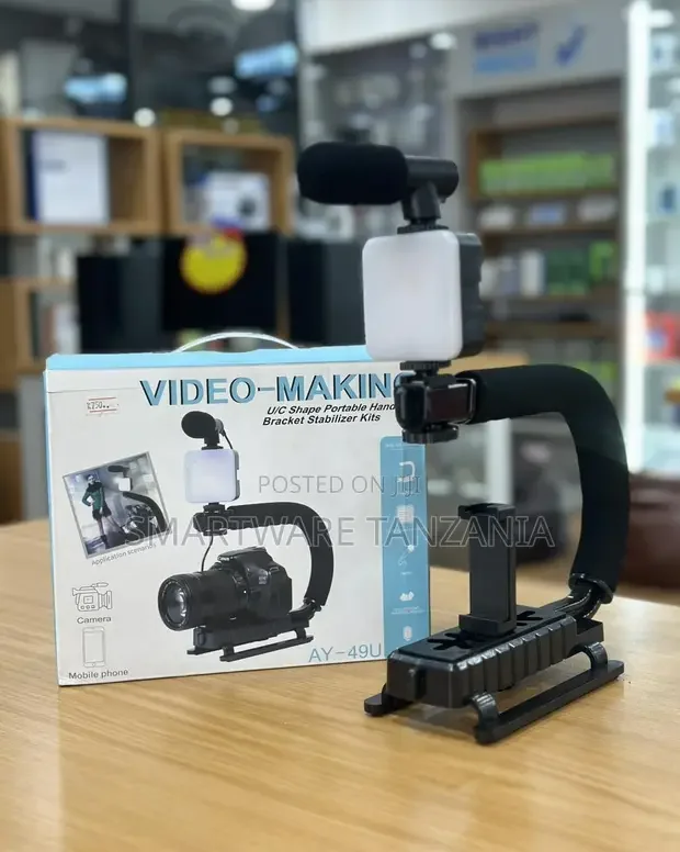 AY-49U U Shape Video Making Bracket Kit With Mic Light - Buy in Dar es Salaam, Tanzania | Smartware