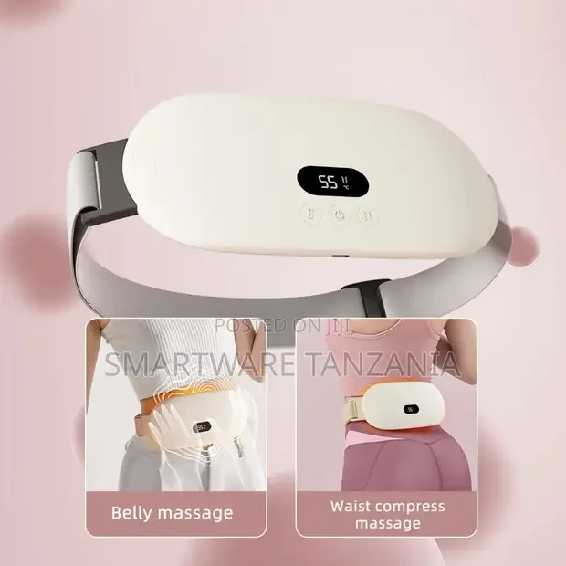 Back Massager Belt For Waist Period Cramps Relief Heat Pad - Buy in Dar es Salaam, Tanzania | Smartware