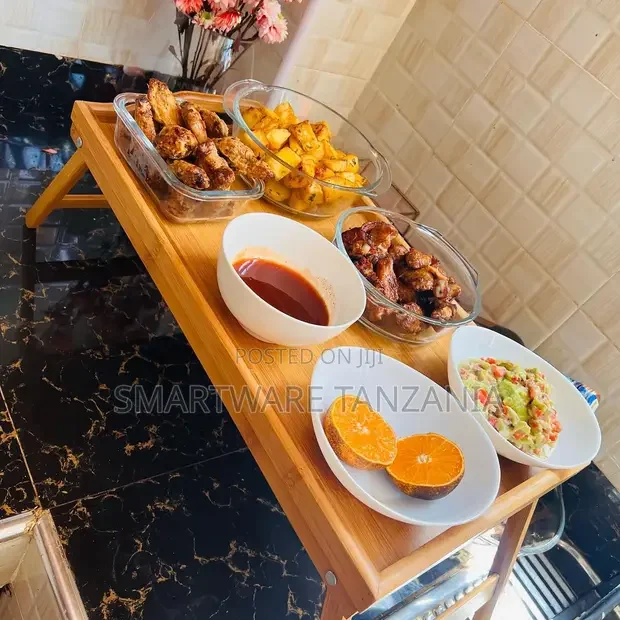 Bamboo Bed Tray Table With Foldable Legs - Buy in Dar es Salaam, Tanzania | Smartware