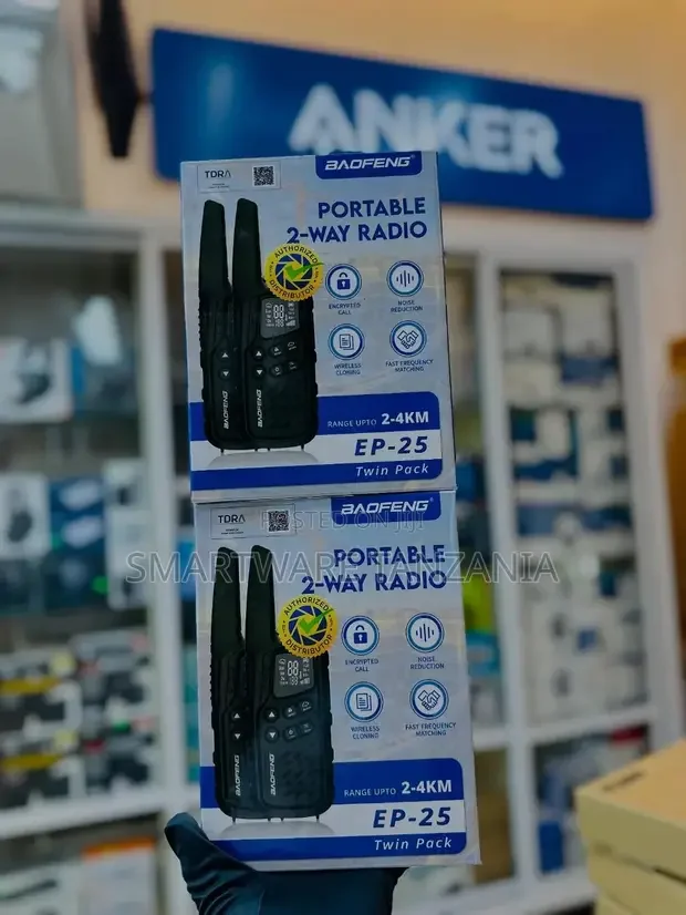 Baofeng EP-25 Portable 2-Way Radio Twin Pack - Buy in Dar es Salaam, Tanzania | Smartware