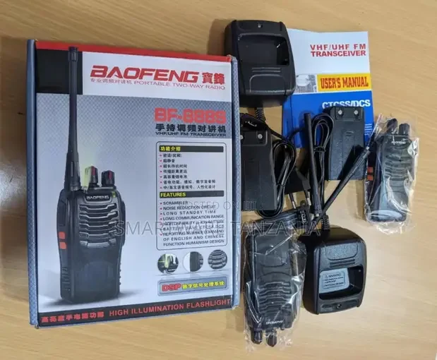 Baofeng Walkie Talkie Set Complete Kit - Buy in Dar es Salaam, Tanzania | Smartware