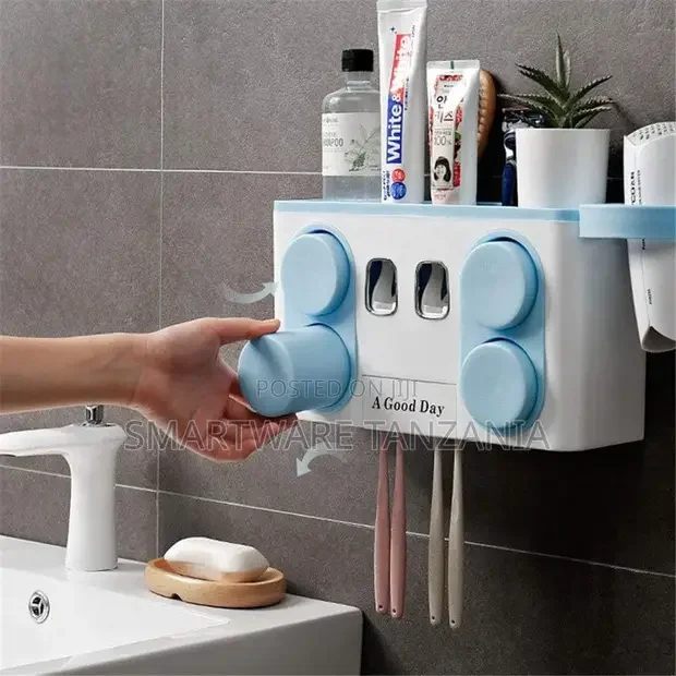 Bathroom Toothbrush, Toothpaste Holder Anti-Dust Dispenser - Buy in Dar es Salaam, Tanzania | Smartware