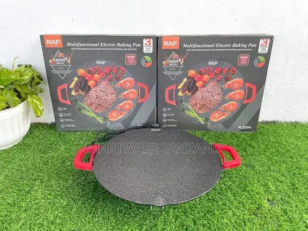 Non Stick BBQ Grill Pan with Anti Scalding Handle - Buy in Dar es Salaam, Tanzania | Smartware