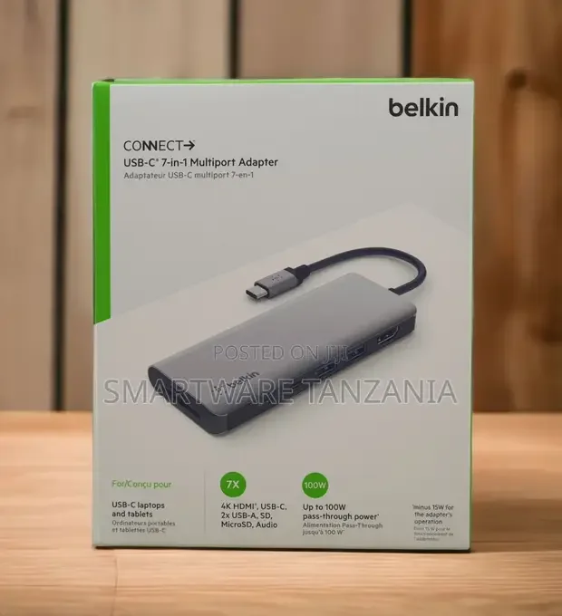 Belkin Connect USB-C 7-in-1 Multiport Adapter - Buy in Dar es Salaam, Tanzania | Smartware