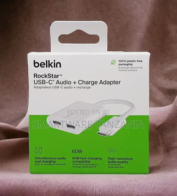 Belkin Rockstar USB-C Audio Charge Adapter 60W - Buy in Dar es Salaam, Tanzania | Smartware