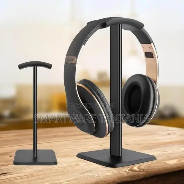 Black Aluminum Headphone Stand Hanger Desk Holder - Buy in Dar es Salaam, Tanzania | Smartware