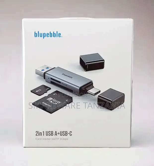 Blupbelle 2-in-1 USB-A USB-C Card Reader - Buy in Dar es Salaam, Tanzania | Smartware