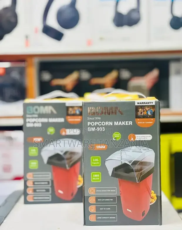 Boma BM-903 Popcorn Maker - 1200W, 2.0L Capacity - Buy in Dar es Salaam, Tanzania | Smartware