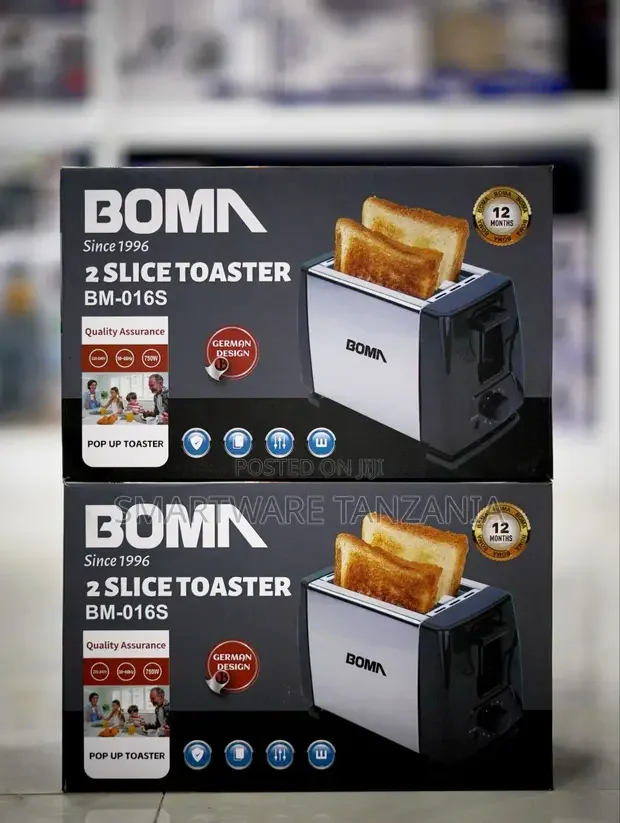 Boma Toaster 2 Slice BM-016S 750W - Buy in Dar es Salaam, Tanzania | Smartware