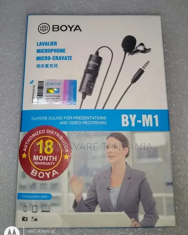 BOYA BY-M1S Professional Lavalier Lapel Microphone - Buy in Dar es Salaam, Tanzania | Smartware