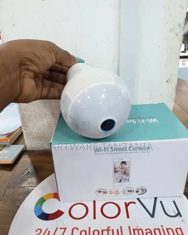 Bulb Hidden Camera Wifi Panoramic LED Light Spy Camera - Buy in Dar es Salaam, Tanzania | Smartware