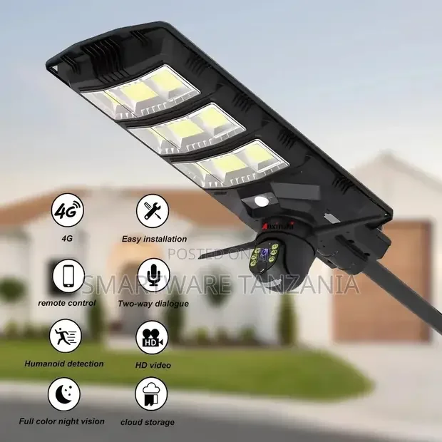 4G Solar CCTV Camera on LED Solar Street Lamp HD - Buy in Dar es Salaam, Tanzania | Smartware