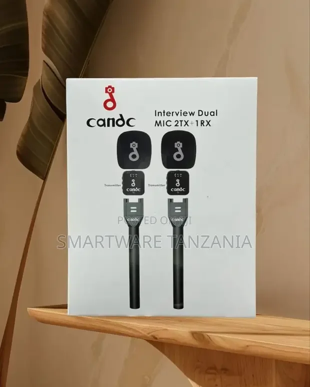 Candc Dual Wireless Microphone for Vlogging Interviews - Buy in Dar es Salaam, Tanzania | Smartware