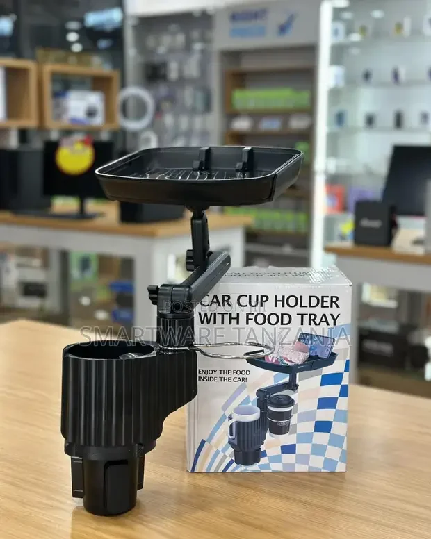 Car Cup Holder With Adjustable Food Tray for Vehicles - Buy in Dar es Salaam, Tanzania | Smartware