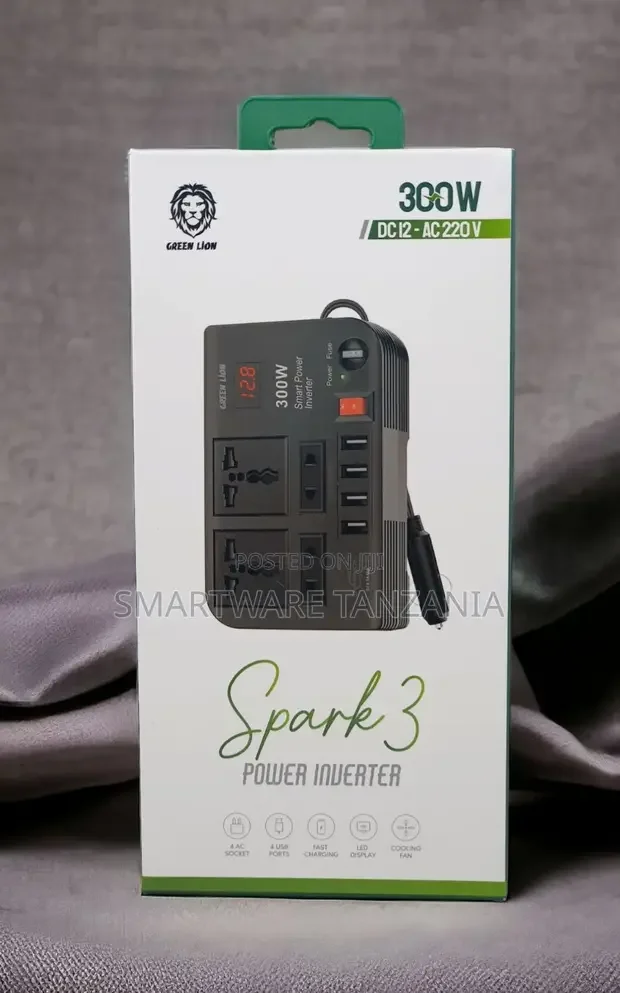 300W Car Inverter DC 12V to 220V AC Adapter - Buy in Dar es Salaam, Tanzania | Smartware