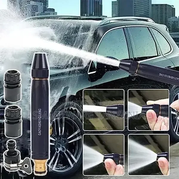 Car Portable High Pressure Water Gun Metal Hose Spray Nozzle - Buy in Dar es Salaam, Tanzania | Smartware