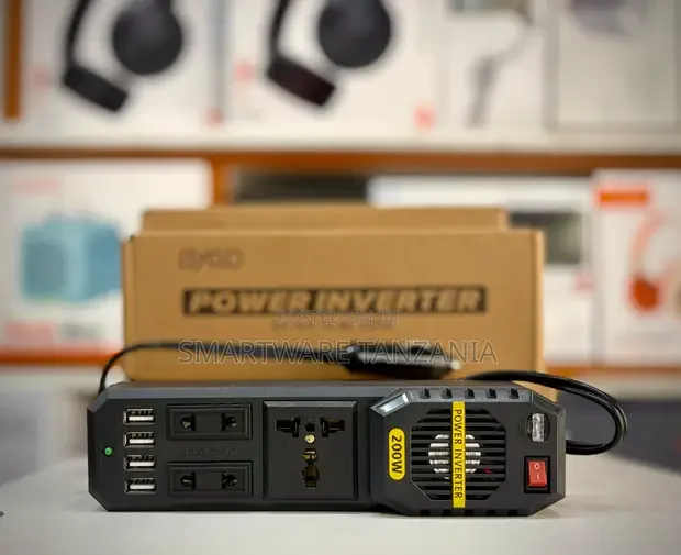 Car Power Inverter 200w Dc To Ac Converter With 4 Usb Charging Ports