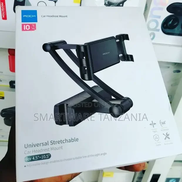 Car Rear Phone Tablet Stand, 360° Rotation Car Back Seat