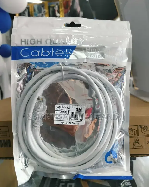 Cat6e Utp Ethernet Patch Cable RJ45 Network LAN Cable 3m - Buy in Dar es Salaam, Tanzania | Smartware