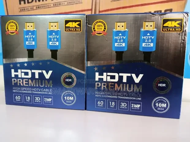Certified HDMI Cable (10 Meters) Support HDR, Dolby