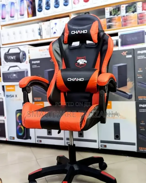 Chaho Gaming Chair Racing Style Ergonomic Black Orange - Buy in Dar es Salaam, Tanzania | Smartware